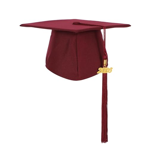 Image of Matte Kindergarten Preschool Graduation Gown and Cap Set with Year Tassel for Kids