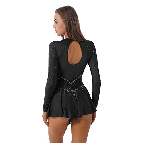 CHICTRY Vestito da Pattinaggio Artistico Donna