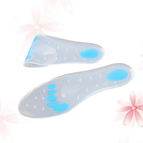 Palmilhas de silicone SUPVOX para fascite plantar, palmilhas para massagem nos pés, suporte de arco