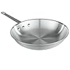 Chef Approved 8" Fry Pan | Fry Sauté Steak Pan Skillet with Firm Grip Rivet Handle for Kitchen Restaurant Diner Buffet | Gas Oven Ceramic Cooktop Compatible | Hand Wash Only, Aluminum, Natural Finish #2