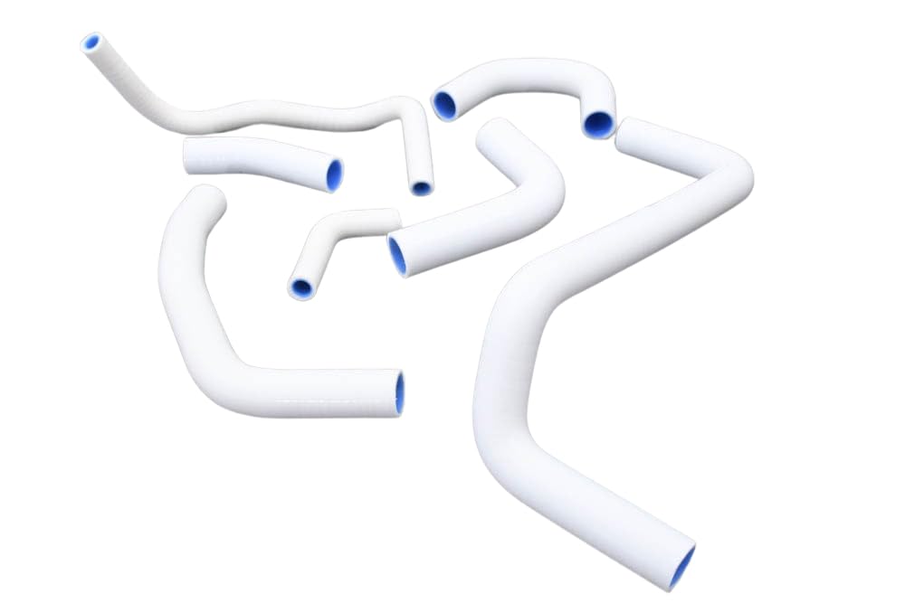 avdb-moto Kit Tubi Manicotti Radiatore Acqua Compatibile con HONDA CBR 600 RR 600RR PC37 2003-2004 (Bianco)