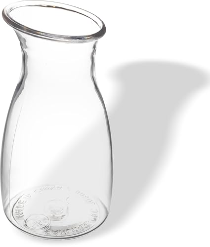 Image of Carlisle Plastic Carafe, 0.25 L, Water, Juice and Wine, Clear, 12-Pack