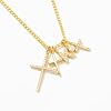 Gelin 14k Solid Gold Cross Charm Pendant for Women