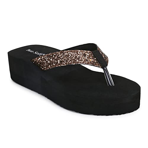 Image of BestWomen Slipper Stylish Comfortable Lightweight Soft Flaxsible Casual Flip Flop /Girls fancy chappal BZ1-P2 009