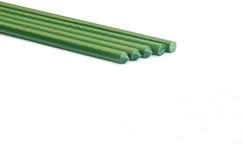 Allfenz 10 Piece Polyethylene Coated Garden Stakes, 6' L