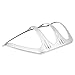 Jkjhbhged for Land Cruiser Prado 120 FJ120 2003 2004 2005 2006 2007 2008 2009 Rear Light Trim Hood Car-Styling Accessories, Silver, 291709