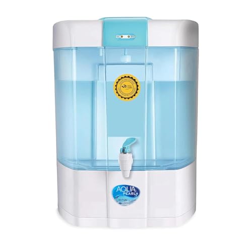 Image of Aqua Pearl RO Water Purifier with RO+UV+Copper+Zinc, 10 Stages Purification, 12 Litre, Wall Mounted, Electric, Advance HTDS Membrane | 20 LPH | Suitable for all type water with 1-Year Warranty