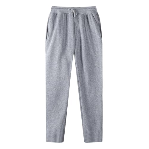 Men's Fashion Pants Sweatpants Joggers Slim Fit with Drawstring Elegant Lightweight for Daily Wear Breathable（Gray，XX-Large）