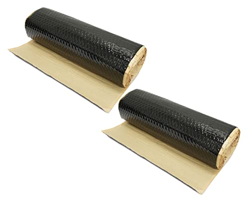 Toolsisland(ツールズアイランド) お得な2本セット デッドニングシート 振動制振 ブラック 押し込み模様 防振材 厚さ2.3mm×幅46cm×長さ2本で10m
