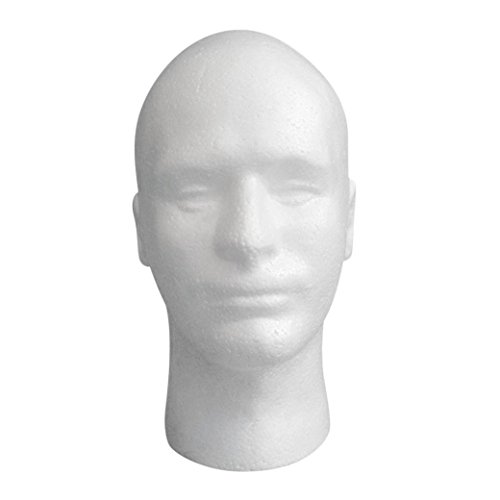 Mannequin Head,SMTSMT Male Styrofoam Mannequin Manikin Head Model Foam Wig Hair Glasses Display