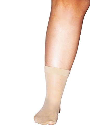 All Woman Plus Size 20 Denier SuperWide Anklets Pop Socks SINGLE PAIR2