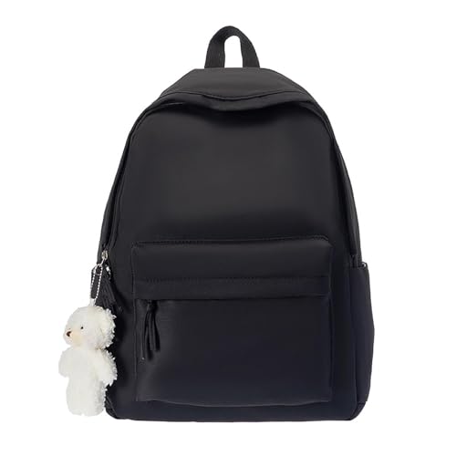 Mochila japonesa simple 2023, nueva moda coreana, versátil, para estudiantes de secundaria, mochila escolar de gran capacidad, mochila de viaje para niños, Negro, Talla única