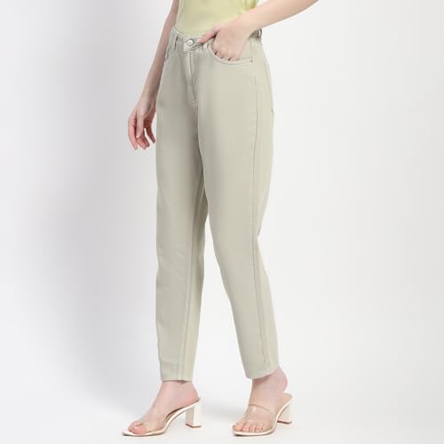 Image of Madame Straight Fit Cotton Denim