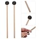 1 Paar Gummi Xylophon Mallet Percussion mit Holz Griff Schlägel Percussion Sticks Gummi Schlägel Sticks mit Holz Griff