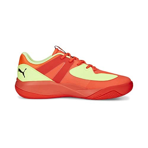 PUMA PUMA Unisex's Eliminate Pro Ii Indoor Court Shoe, Red Blast Fast Yellow Puma Black, 13 UK