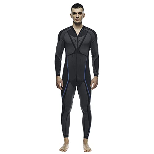 Dainese Dry Suit Capa de Base, Negro/Azul, L para Hombre
