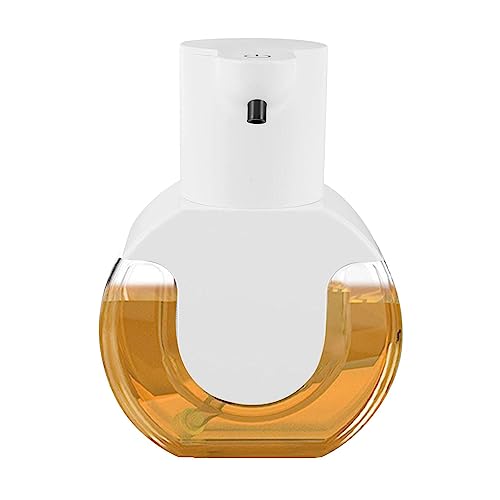 Dispensador de jabón sin contacto, 420 ml, IPX5, dispensador de jabón automático, resistente al agua, 4 niveles, soporte de pared ajustable, dispensador de jabón automático con detector de movimiento
