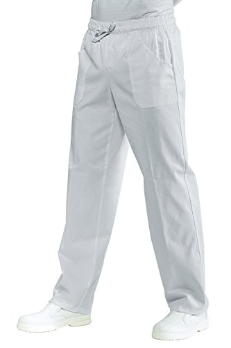 Isacco 044000C - Pantalón con elástico, Talla 5XL, Color Blanco