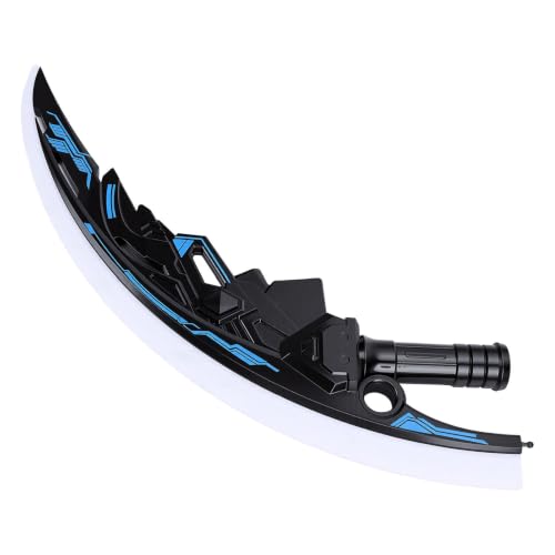 ZAICOLER Espada de Juguete Iluminada Activada por Gravedad con Sonido y Brillo de Iris para Niños Juguete LED Recargable de Doble Hoja Portátil 18.5x5.51x1.38in (Blue)