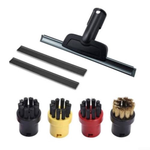 Accessori per la pulizia a vapore per Karcher Per SC Per SC2 per SC3 per SC4 per SC5 con spatola e vetro per SCraper Plus Quattro spazzole rotonde