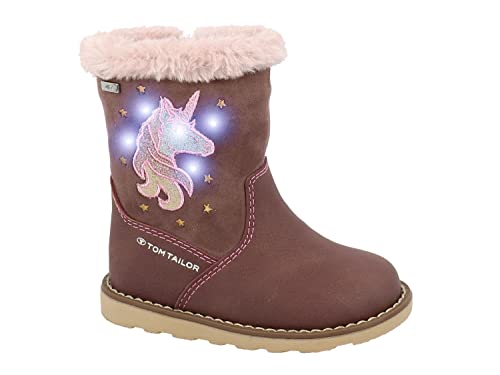 Tom Tailor Jungen Mädchen 4270003 Halblange Stiefel, Rose, 25 EU