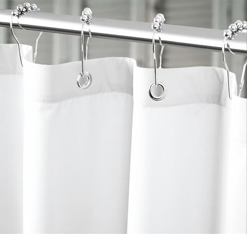 Felisa Waterproof Fabric Shower Curtain Liner with 6 Weighted Magnets,72 x 72 inch Hotel Quality...