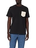 Tommy Jeans Tjm Contrast Pocket Tee T-Shirt, Nero, M Uomo