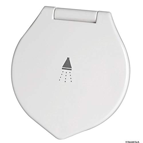 OSCULATI Coffret Douche Elegant Blanche Tuyau PVC 2,5 m Montage à Plat