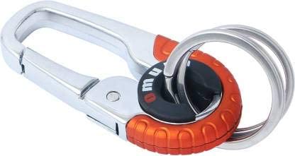 Skyuni Collection Locking Two Rings Key chains for Bike key rings for bikes Men Women-image-10