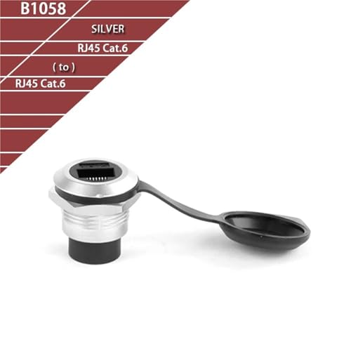 Adaptateur RJ45 CAT.6 B1058-Silver robuste pour châssis - 3