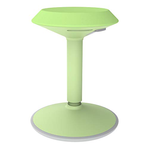 Image of Learniture - LNT-NUS800-GA-SO Adjustable-Height Active Motion Stool w /Circular Seat - Flexible Seating for School Classroom, Office or Home - Green Apple