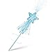 Chalyna Baguette de Fée Baguette Magique de Princesse de Noël Baguette Étoile Pailletée Fournitures de Fête de Fée Costume Accessoires Bâtons Baguettes Scintillantes pour Mariage Cosplay (Bleu)