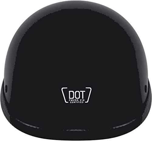 Open Face German Style Beanie Skull Cap Helmet Retro, Dot Certified Motorcycle Half Helmet For Men Women Ultra-Thin Half Shell Helmet Motorbike Helmet Apply To Bicycle Atv Chopper Scooter (B,Xl) #TOP5