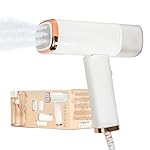 Travel Essentials : Steamer for Clothes - Home or Travel Steamer & Iron, White with Rose Gold Accents, 1000W Steam, Fast Heat Up, Removes Wrinkles in Seconds, a must-add to Travel Accessories