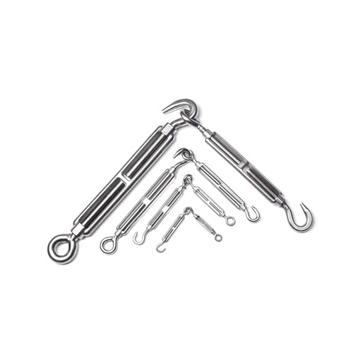 1PCS Tensor de Acero Inoxidable 304 de Tipo Gancho y Ojal Tamaño M8 miniatura 6
