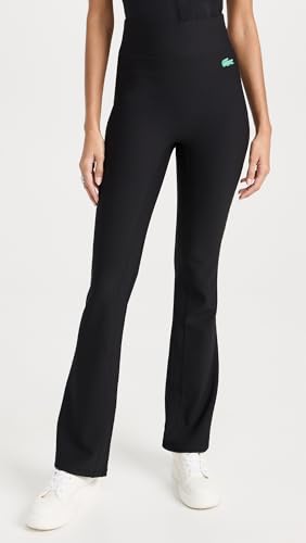 Lacoste Women's Ribbed Flare Pants2