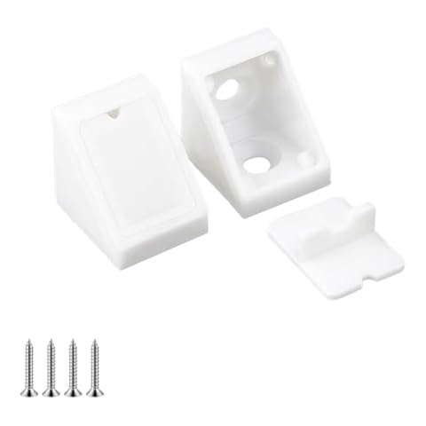 Ctyjia 20 Pcs Corner Brackets with Screws Cover