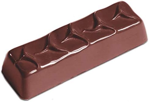 Chocolate World Classic Small Candy Bar Chocolate Mold, 15 Forms