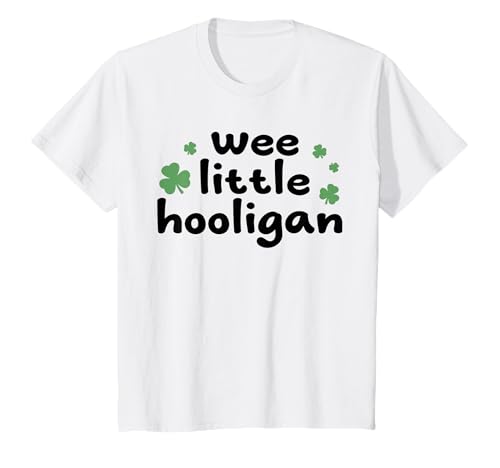 Enfant Wee Little Hooligan St Patrick pour enfants irlandais garçons filles T-Shirt