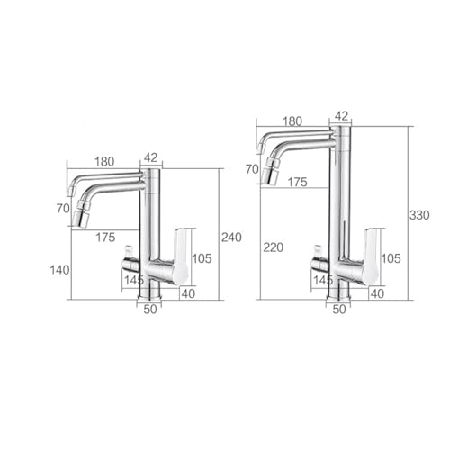 Mitigeur double bec pour eau potable de haute qualite - 7