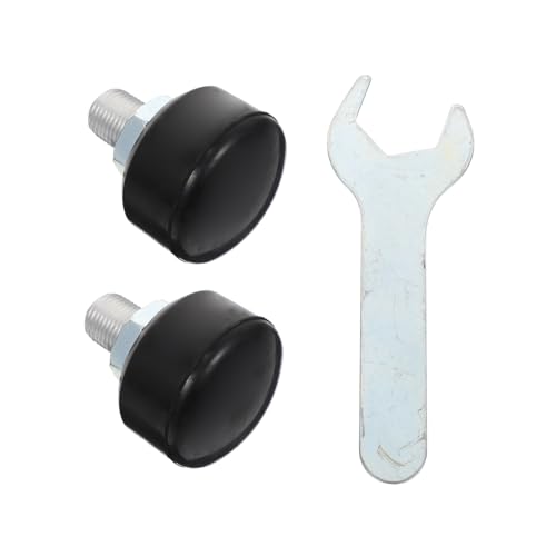 Outanaya 1Set Adjustable Roller Skates Brake High Elastic Double Row Stoppers for Enhanced Safety Easy Installation Durable Non Slip Design Black Wrench