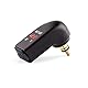iSpchen Motorrad USB-Ladegerät Adapter Dual-USB-Ladegerät Din-Buchse 5V / 4.8A mit LED-Voltmeter Din-Buchse Motorrad Digital Ladegerät Adapter Geeignet für Motorräder Handy GPS,Grün,EU-Stecker