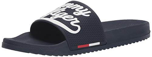 Tommy Hilfiger Men's Roker Slide Sandal, Dark Blue, 9 M US