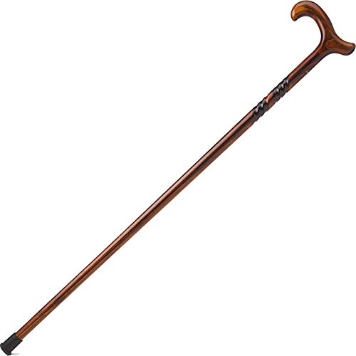 Classic Canes - Bastón (madera tallada, 92 cm), diseño de espiral