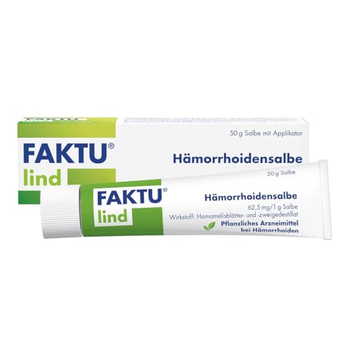 FAKTU lind Rektalsalbe: Entzündungshemmende Salbe mit Hamamelis gegen Hämorrhoiden fördert die Wundheilung 50 g