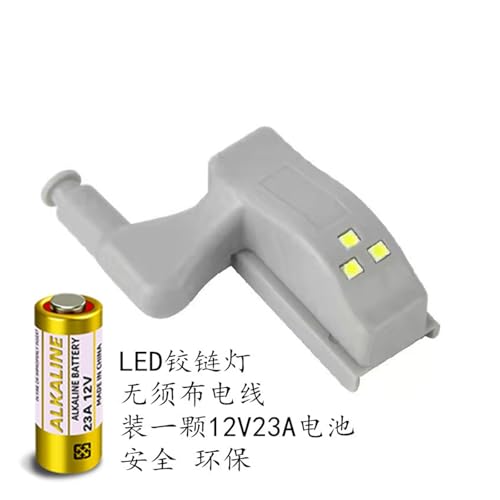 Luz LED para bisagra con sensor inteligente y luz blanca para armarios 4