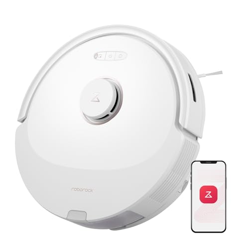 roborock Q8 Max Aspirateur Robot Laveur, 5500Pa Aspiration, Brosse DuoRoller, Navigation PreciSense...
