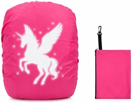 Regenschutz Schulranzen, Wasserdicht Regenschutz Rucksack mit Reflektoren, Kinder Schulrucksack Regenhülle für Jungen Mädchen, Zubehör Kompatibel für Step By Step, Ergobag, Coocazo