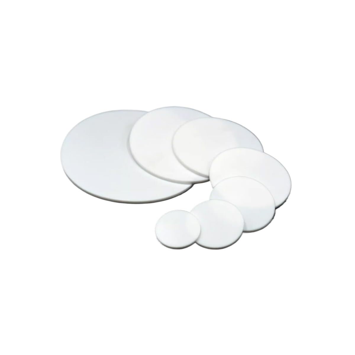 Arandelas planas de goma, 10 juntas redondas de disco sólido de PTFE, junta ciega de plástico King, almohadillas de PTFE de 0,5-5 mm de espesor, amortiguación sellada de PTFE.(65x4mm)
