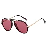 Matériaux de Haute Qualité : La monture légère et compacte en plastique et en métal de haute qualité améliore le confort de port. Ces lunettes de soleil sont fabriquées avec des lentilles de haute qualité, des plaquettes de nez confortables (un port prolongé ne causera pas d'inconfort au nez), des charnières métalliques renforcées, tous ces détails vous garantissent une utilisation prolongée
